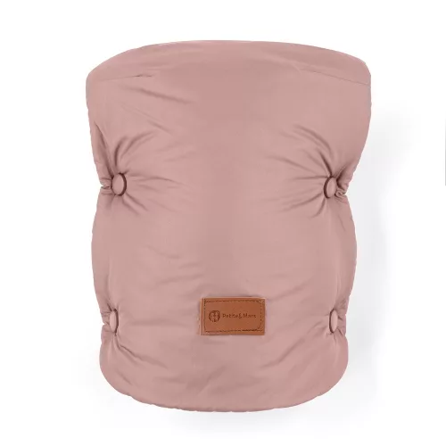 PETITE&MARS Téli szett Jibot 3in1 bundazsák + kézmelegítő kesztyű babakocsira Jasie Dusty Pink