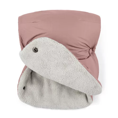 PETITE&MARS Téli szett Jibot 3in1 bundazsák + kézmelegítő kesztyű babakocsira Jasie Dusty Pink