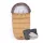 PETITE&MARS Bundazsák Comfy 4in1 Elegant Caramel + Kesztyű Jasie Charcoal Grey
