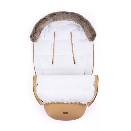 PETITE&MARS Bundazsák Comfy 4in1 Elegant Caramel + Kesztyű Jasie Charcoal Grey