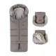 PETITE&MARS Téli szett Arctic 4in1 bundazsák + kézmelegítő kesztyű babakocsira Furry Mocha Mousse