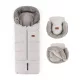 PETITE&MARS Téli szett Arctic 4in1 bundazsák +kézmelegítő kesztyű babakocsira Furry Champagne Shower
