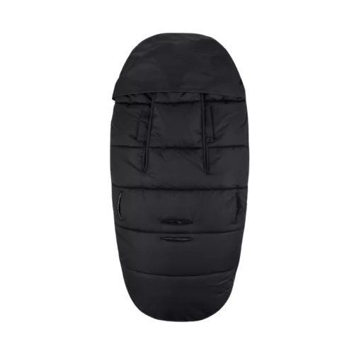 PETITE&MARS Téli szett Comfy 4in1 bundazsák + kézmelegítő kesztyű babakocsira Furry Forever Black