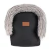 PETITE&MARS Téli szett Comfy 4in1 bundazsák + kézmelegítő kesztyű babakocsira Furry Forever Black