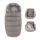 PETITE&MARS Téli szett Comfy 4in1 bundazsák + kézmelegítő kesztyű babakocsira Furry Mocha Mousse