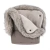 PETITE&MARS Téli szett Comfy 4in1 bundazsák + kézmelegítő kesztyű babakocsira Furry Mocha Mousse