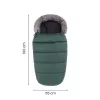 PETITE&MARS Téli szett Comfy 4in1 bundazsák + kézmelegítő kesztyű babakocsira Furry Mocha Mousse