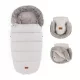 PETITE&MARS Téli szett Comfy 4in1 bundazsák + kézmelegítő kesztyű babakocsira Furry Champagne Shower