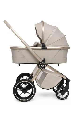 MUUVO KÉSZLET Babakocsi Quick Boho Beige szett 2v1 + CYBEX Aton B2 i-Size + alap