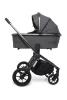 MUUVO KÉSZLET Babakocsi Quick SE 2 Diamond graphite szett 2in1 + CYBEX Aton B2 i-Size + alap