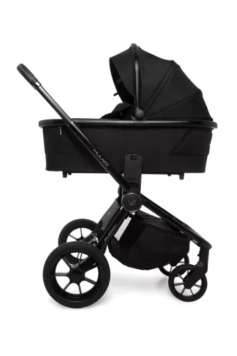MUUVO KÉSZLET Babakocsi Quick SE 2 Chromium black szett 2in1 + CYBEX Aton B2 i-Size + alap