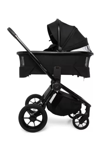 MUUVO KÉSZLET Babakocsi Quick SE 2 Chromium black szett 2in1 + CYBEX Aton B2 i-Size + alap