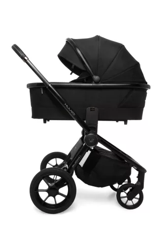 MUUVO KÉSZLET Babakocsi Quick SE 2 Chromium black szett 2in1 + CYBEX Aton B2 i-Size + alap