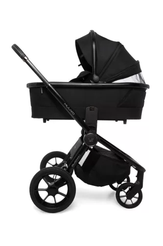 MUUVO KÉSZLET Babakocsi Quick SE 2 Chromium black szett 2in1 + CYBEX Aton B2 i-Size + alap