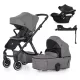 PETITE&MARS KÉSZLET Babakocsi 4v1 ICON Dove Grey LITE AIR + CYBEX Aton B2 i-Size