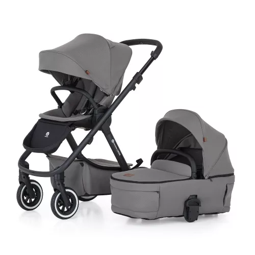 PETITE&MARS KÉSZLET Babakocsi 4v1 ICON Dove Grey XXL AIR + CYBEX Aton B2 i-Size