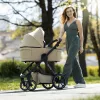 PETITE&MARS KÉSZLET Babakocsi 4v1 ICON Mocha Beige XXL RWS + CYBEX Aton B2 i-Size