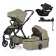 PETITE&MARS KÉSZLET Babakocsi 4v1 ICON Mossy Green LITE RWS + CYBEX Aton B2 i-Size