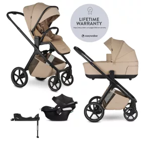   EASYWALKER Kombinált babakocsi Zoey Almond Taupe + CBX By CYBEX Aton B2 i-Size + bázis