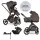 EASYWALKER Kombinált babakocsi Zoey Chestnut Brown + CBX By CYBEX Aton B2 i-Size + bázis