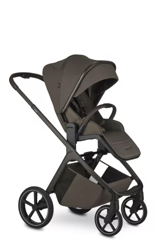 EASYWALKER Kombinált babakocsi Zoey Chestnut Brown + CBX By CYBEX Aton B2 i-Size + bázis