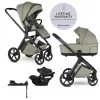 EASYWALKER Kombinált babakocsi Zoey Sage Green + CBX By CYBEX Aton B2 i-Size + bázis