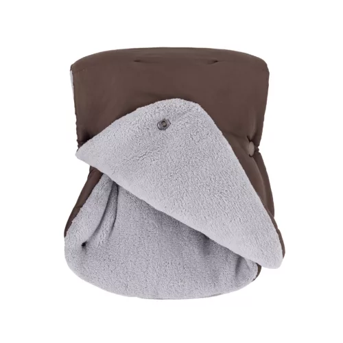 PETITE&MARS Téli szett Jibot 3in1 bundazsák + kézmelegítő kesztyű babakocsira Jasie Dark Walnut