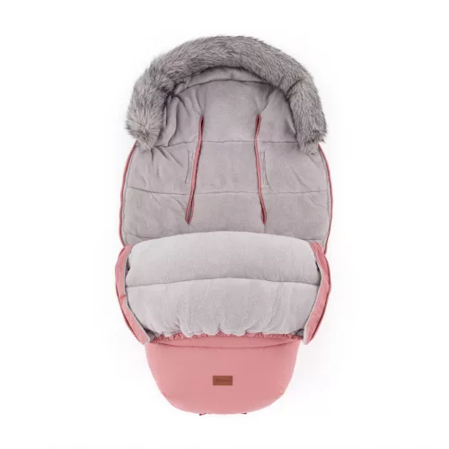 PETITE&MARS Comfy 4v1 téli bundazsák szett + babakocsi kézmelegítő Fjora Old Rose