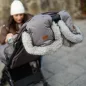  PETITE&MARS Comfy 4v1 téli bundazsák szett + babakocsi kézmelegítő Furry Old Rose