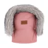 PETITE&MARS Comfy 4v1 téli bundazsák szett + babakocsi kézmelegítő Furry Old Rose