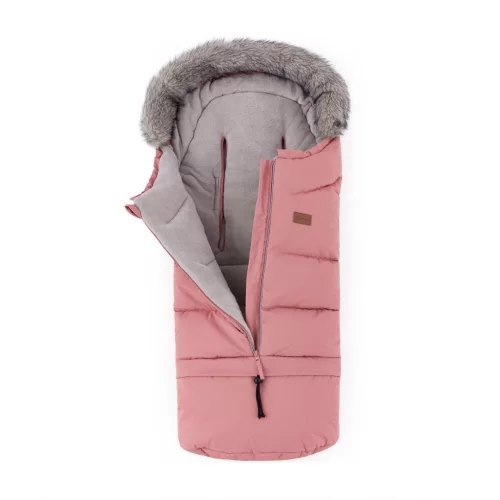 PETITE&MARS Arctic 4v1 téli bundazsák szett + babakocsi kézmelegítő Fjora Old Rose
