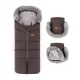 PETITE&MARS Arctic 4v1 téli bundazsák szett + babakocsi kézmelegítő Furry Rich Brown
