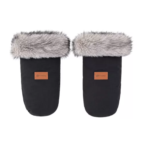 PETITE&MARS Arctic 4v1 téli bundazsák szett + babakocsi kézmelegítő Fjora Forever Black