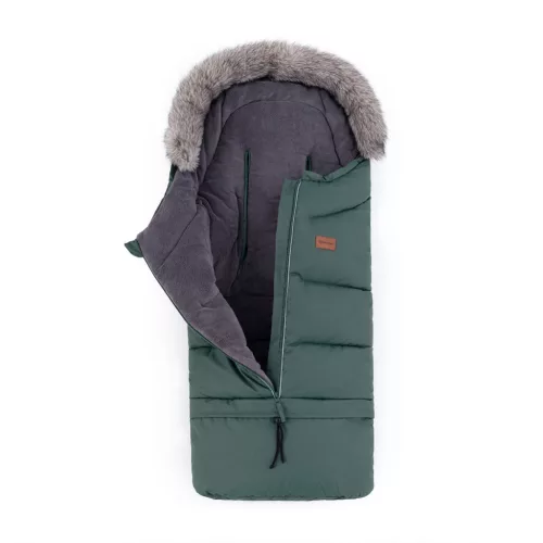 PETITE&MARS Arctic 4v1 téli bundazsák szett + babakocsi kézmelegítő Fjora Khaki