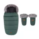 PETITE&MARS Comfy 4v1 téli bundazsák szett + babakocsi kézmelegítő Fjora Veritable Khaki