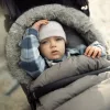 PETITE&MARS Comfy 4v1 téli bundazsák szett + babakocsi kézmelegítő Fjora Rose Petal