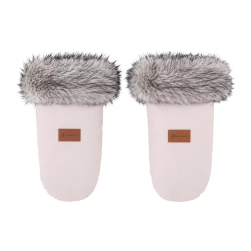 PETITE&MARS Comfy 4v1 téli bundazsák szett + babakocsi kézmelegítő Fjora Rose Petal