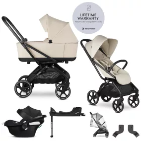   EASYWALKER Babakocsi szett 4 az 1-ben Rockey L Bright Taupe + CYBEX Aton B2 i-Size + bázis