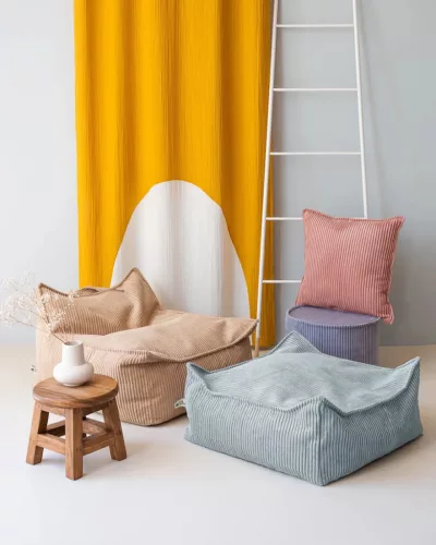 Wigiwama Szögletes Puff, Peppermint Green