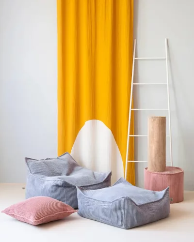 Wigiwama Szögletes Puff, Blueberry Blue