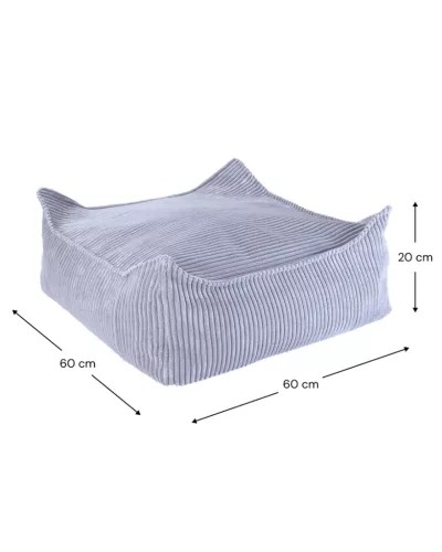 Wigiwama Szögletes Puff, Blueberry Blue