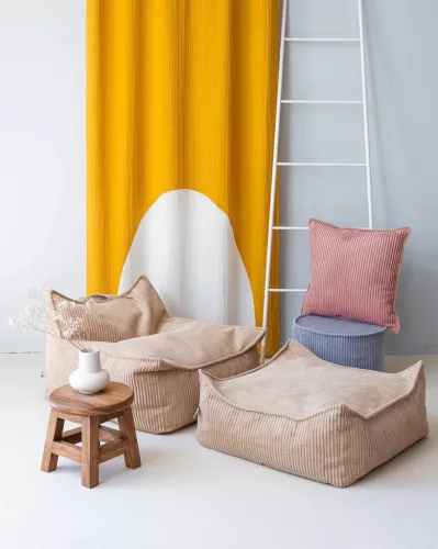 Wigiwama Szögletes Puff, Brown Sugar