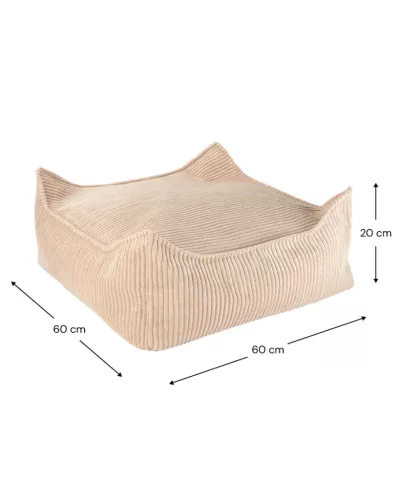 Wigiwama Szögletes Puff, Brown Sugar