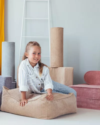 Wigiwama Szögletes Puff, Brown Sugar