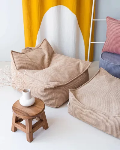 Wigiwama Szögletes Puff, Brown Sugar