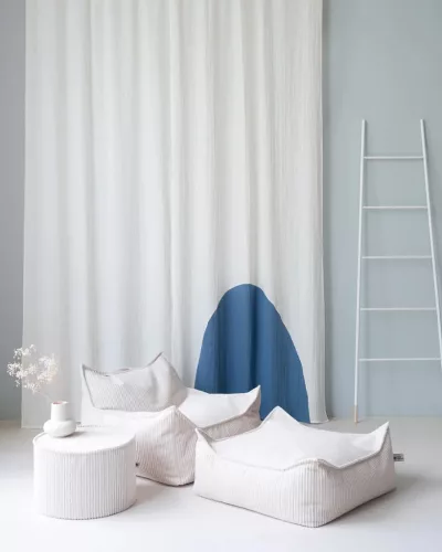 Wigiwama Szögletes Puff, Marshmallow