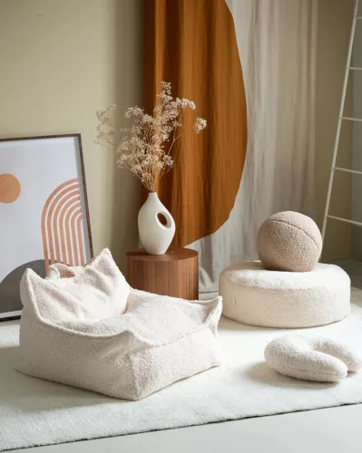 Wigiwama Babzsákfotel, Cream White