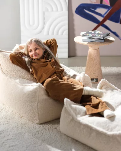 Wigiwama Babzsákfotel, Cream White