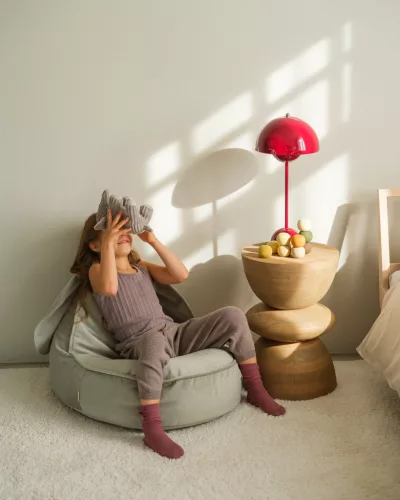 Wigiwama Nyuszifüles babzsákfotel, Misty Green