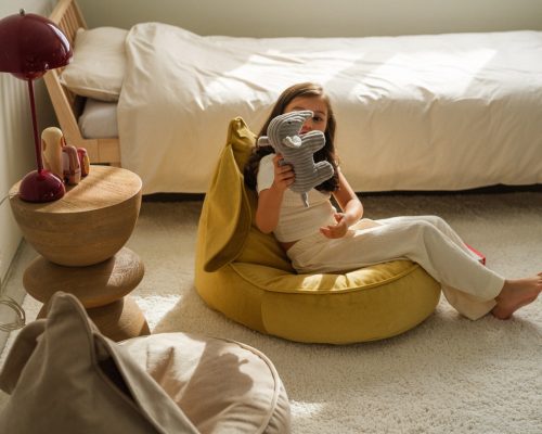 Wigiwama Nyuszifüles babzsákfotel, Salted Caramel